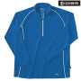 HOSHI229 長袖ジップアップシャツ 50/ブルー