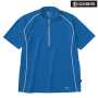 HOSHI228 半袖ジップアップシャツ 50/ブルー