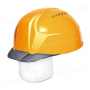 DICAA23-CSV DIC　ヘルメット（シールド付き・通気孔付き）電気使用不可 ・黄色ヘルメットｘバイザースモーク