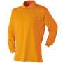 ATACKBASE-470015 吸汗速乾長袖ポロシャツ 17/オレンジ