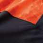TORA5987-617 長袖クルーネックTシャツ【刺繍不可】 プリント柄と黒無地の切替デザイン