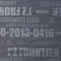 IZFRONTIER903 ジャガードエンボスストレッチ長袖クルーネックシャツ 04/チャコールグレー生地