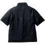 SOWA0375-64 半袖Tシャツ（ハーフジップ、胸ポケット無） バックスタイル