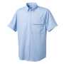 TAKA_TW-A258 半袖BDニットシャツ［社名刺繍無料］ 38/サックス