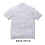 TORA5975-624 半袖ジップアップシャツ バックスタイル