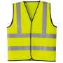 ASAHICHOE70020 高視認ニットベスト　CLASS-2 14/蛍光イエロー