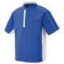 AZ-1942 半袖ジャケット(男女兼用)［社名刺繍無料］ 006/ブルー