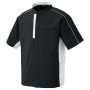 AZ-1942 半袖ジャケット(男女兼用)［社名刺繍無料］ 010/ブラック