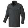 AZ-2435 長袖シャツ(男女兼用)［社名刺繍無料］ 014/チャコール