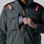 BURTLE_AC1156 ACタクティカル半袖ブルゾン（ユニセックス）【サイドファン】【AIRCRAFT】［社名刺繍無料］ ・バッテリー収納ポケット（右・ファスナー止めコードホール付）※特許取得済