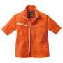 BURTLE6082 半袖ジャケット［社名刺繍無料］ 84/オレンジ