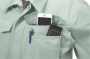 XEB1471 半袖ブルゾン［社名刺繍無料］ 左胸ポケットは、ペン差し、スマートフォン等がスッポリ入るマルチ収納ポケット付。