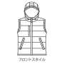 BURTLE5034 防寒フーディベスト（ユニセックス）【冬のマストアイテム】 